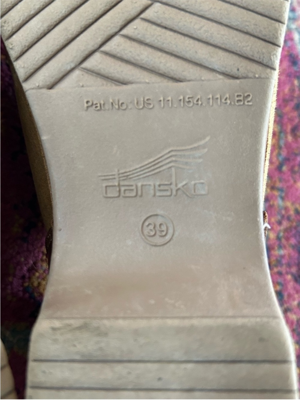 Dansko | Women’s Tan Burnished Suede Leather Brenna Classic Clogs Size 9 - Picture 16 of 16